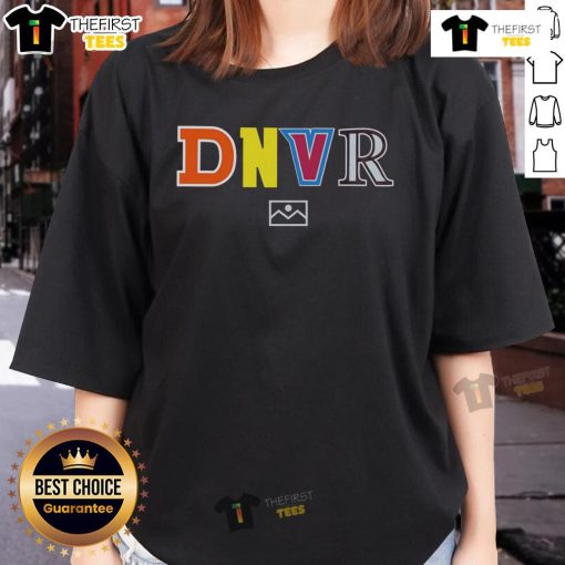 Top Denver Broncos DNVR Letters Ladies Tee in vibrant colors, perfect for female fans to show team spirit.