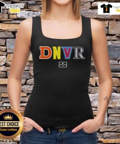 Top Denver Broncos DNVR Letters Tank Top in vibrant colors, perfect for fans to show team spirit at games or casual events.