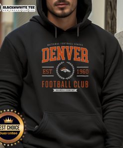 Stylish Top Denver Broncos Football Club hoodie in team colors, perfect for fans and game day wear.