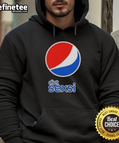 Alt Text: Top Diet Sexsi Pepsi logo parody hoodie featuring a playful design, perfect for trendy casual wear.