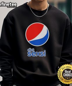 Top Diet Sexsi Pepsi logo parody sweatshirt featuring a vibrant design and playful text for trendy casual wear.