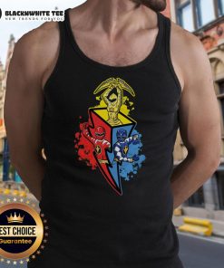 Top Dino Rangers tank top featuring vibrant graphics and a comfortable fit, perfect for dino lovers and casual wear.