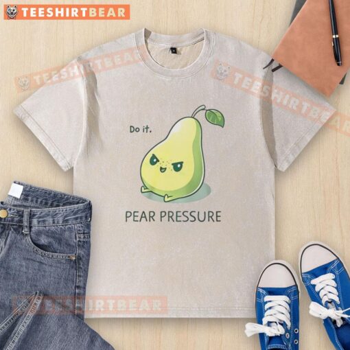 Alt Text: Top-Do-It-Pear Pressure Washed T-Shirt featuring a vibrant design and soft fabric, perfect for casual wear.