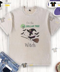 Top Dollar Tree X Snoopy I'm The Witch Halloween washed t-shirt featuring a playful witch design for festive style.