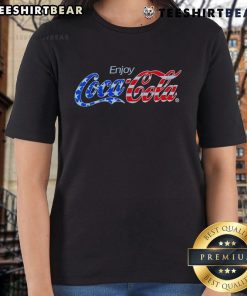 Top Enjoy Coca-Cola Ladies Tee featuring a stylish design and vibrant colors, perfect for casual outings and Coca-Cola fans.