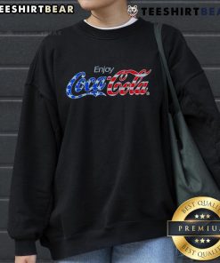 Stylish Top Enjoy Coca-Cola sweatshirt in vibrant red, perfect for casual wear and Coca-Cola fans.