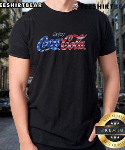 Top Enjoy Coca-Cola T-Shirt featuring a vibrant logo design on a classic fit, perfect for Coca-Cola fans and casual wear.