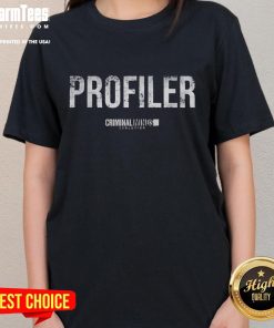 Top Evolution Profiler Criminal Minds Retro Ladies Tee featuring a stylish design for fans of the series.