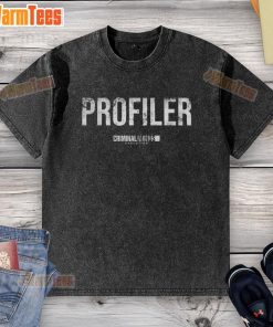 Top Evolution Profiler Criminal Minds Retro Washed T-Shirt featuring iconic design for crime show fans.