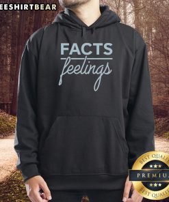Cozy 'Top Facts Feelings Hoodie' in soft fabric, showcasing a trendy design perfect for casual wear and comfort.