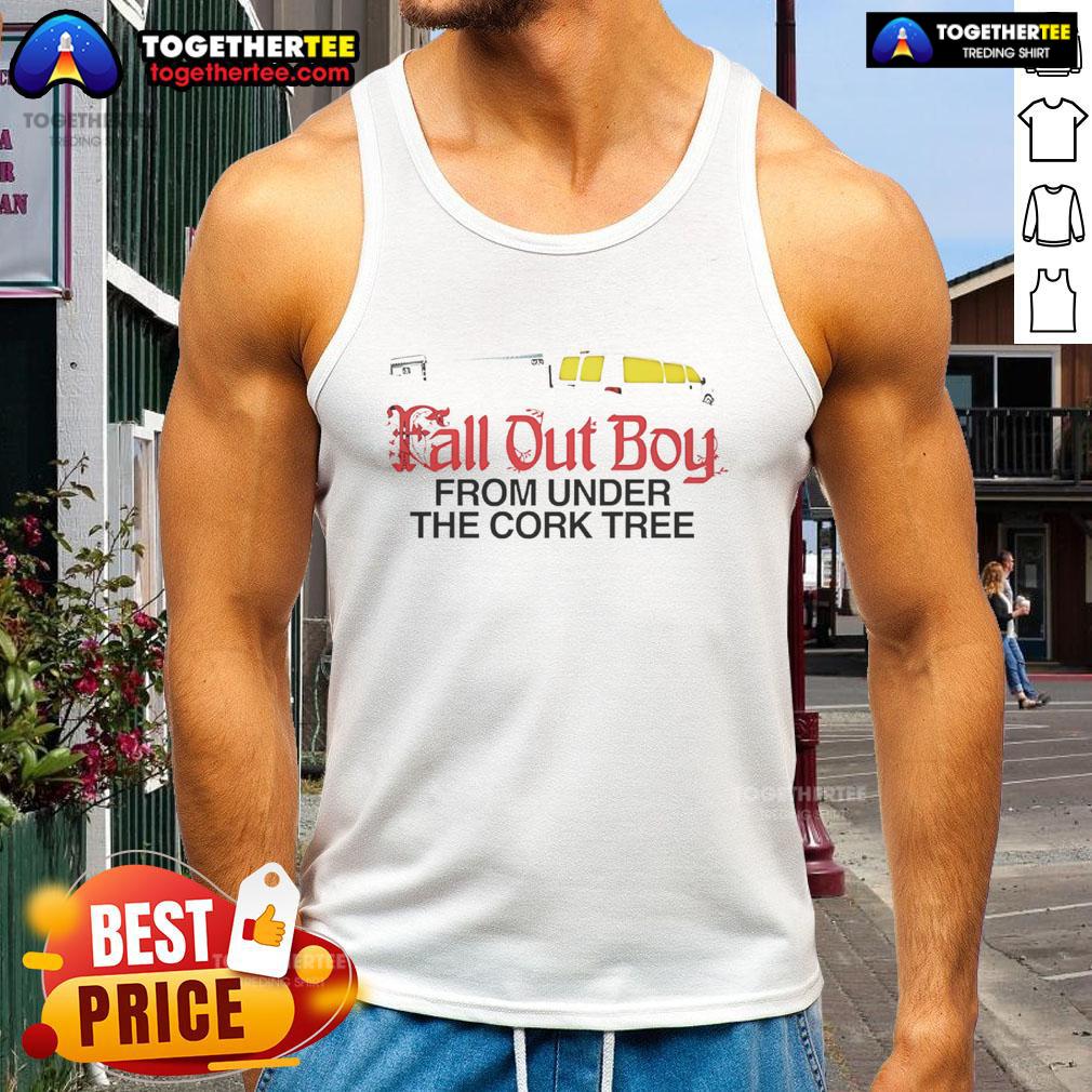 Top Fall Out Boy From Under The Cork Tree Tank Top Stylish 'Top Fall Out Boy From Under The Cork Tree' tank top featuring iconic album artwork for music fans.