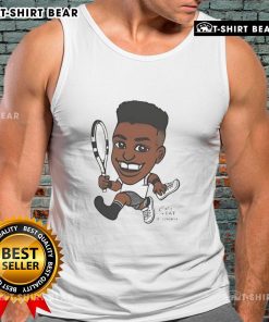 Top Felix Auger-Aliassime tennis tank top on display, featuring a stylish design perfect for tennis enthusiasts.