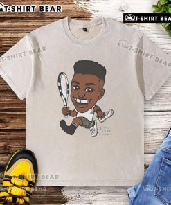 Top Felix Auger-Aliassime tennis washed t-shirt in vibrant colors, featuring a stylish design for tennis fans.