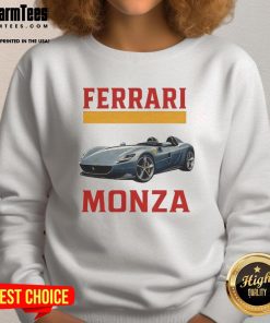 Stylish Top Ferrari Monza Car sweatshirt featuring vibrant graphics and comfortable fit, perfect for car enthusiasts.