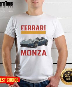 Stylish Top Ferrari Monza Car T-Shirt featuring a vibrant graphic of the iconic Ferrari Monza sports car.