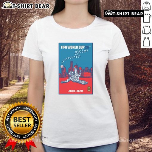 Top FIFA World Cup 2026 Dallas Cowboys ladies tee featuring a bicycle kick design, perfect for fans and stylish wear.