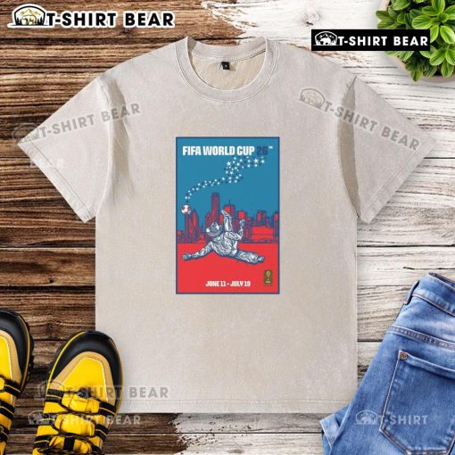 Top FIFA World Cup 2026 Dallas Cowboys bicycle kick washed t-shirt featuring vibrant graphics and comfortable fit.