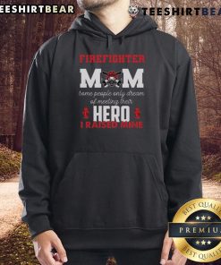 Alt Text: Vintage hoodie for top firefighter mom, celebrating proud firewomen on Mother's Day with a stylish design.