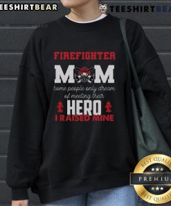 Vintage sweatshirt for proud firefighter moms, celebrating mothers on Mother's Day with a stylish design.