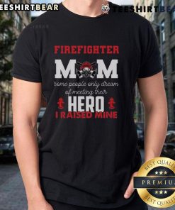Vintage Top Firefighter Mom Firewoman T-Shirt for proud moms celebrating Mother's Day with style and love.
