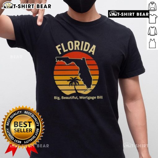 Top Florida Big Beautiful Mortgage Bill Vintage T-Shirt design featuring retro graphics and a stylish fit for enthusiasts.