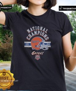 Top Florida Gators 2008 BCS National Champions ladies tee featuring team colors and logo for fans and collectors.