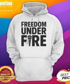Charlie Kirk hoodie featuring 'Top Freedom Under Fire' design, perfect for expressing your values and style.