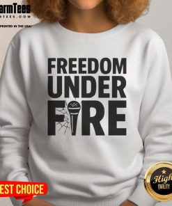 Top Freedom Under Fire Charlie Kirk Sweatshirt featuring bold graphics and a comfortable fit for activists and supporters.