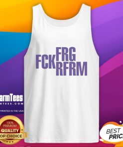 Alt Text: Stylish Top-FRG-FCK-RFRM-Tank-Top featuring a trendy design, perfect for casual summer wear.