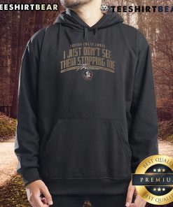 Top FSU Football Tommy Castellanos 'Dont See Them Stopping Me' hoodie featuring bold graphics and vibrant colors.