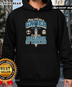 Top Gamer Sword Explorer Hoodie featuring a stylish design for gamers, perfect for casual wear and gaming sessions.