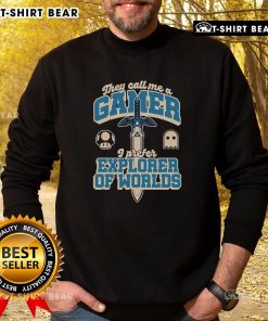 Top Gamer Sword Explorer Sweatshirt featuring a vibrant design, perfect for gaming enthusiasts and casual wear.