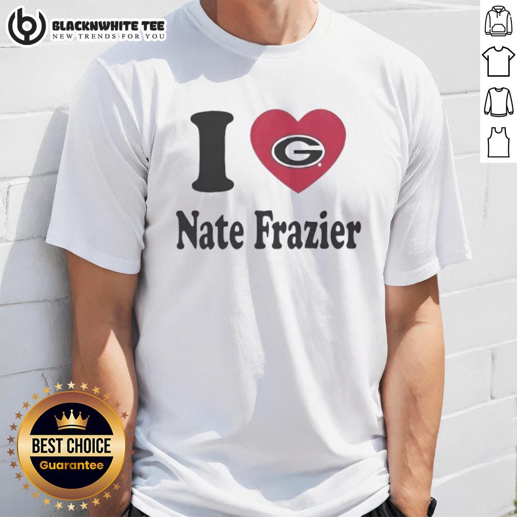 Top Georgia Bulldogs I Heart Nate Frazier T Shirt Top Georgia Bulldogs I Heart Nate Frazier T-Shirt featuring bold graphics and team colors for passionate fans.