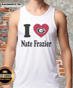 Top Georgia Bulldogs I Heart Nate Frazier tank top featuring vibrant colors and team logo, perfect for fans and summer wear.