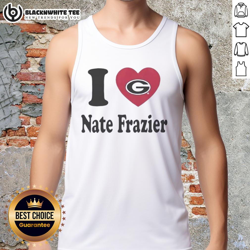 Top Georgia Bulldogs I Heart Nate Frazier Tank Top Top Georgia Bulldogs I Heart Nate Frazier tank top featuring vibrant colors and team logo, perfect for fans and summer wear.