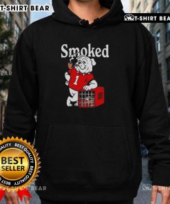 Top Georgia Bulldogs vs Tennessee Volunteers smoked hoodie featuring team logos and vibrant colors for fans.