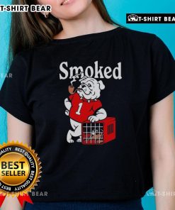 Top Georgia Bulldogs vs Tennessee Volunteers smoked ladies tee showcasing team pride and style for game day.