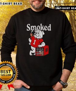 Cozy smoked sweatshirt featuring Georgia Bulldogs vs. Tennessee Volunteers design, perfect for game day attire.