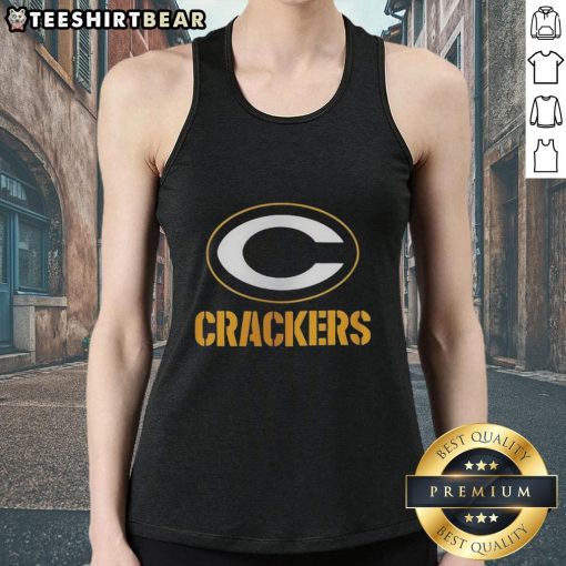Alt Text: Stylish Green Bay Packers tank top featuring a bold logo, perfect for game day or casual wear.