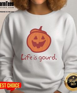 Cozy Top Halloween Pumpkin Life A Gourd sweatshirt featuring a festive pumpkin design perfect for fall celebrations.