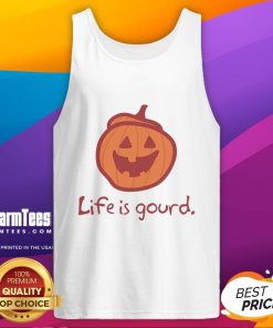 Top Halloween Pumpkin Life A Gourd Tank Top featuring a vibrant pumpkin design perfect for festive fall celebrations.