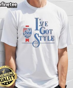 Alt Text: Top Heileman's Old Style Beer 'I've Got Style' T-Shirt featuring vintage graphics and a classic design.
