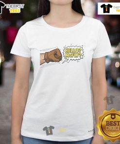 Stylish Top Hello McFly Ladies Tee featuring a vibrant design, perfect for casual wear and fans of unique fashion.