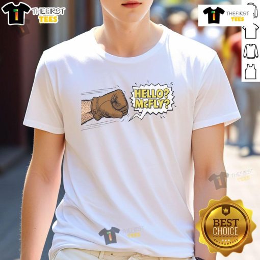 Top Hello Mcfly T-Shirt featuring a vibrant graphic design, perfect for fans of the popular band and casual wear.