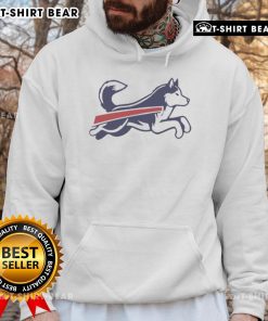 Top Husky Buffalo Bills football parody logo hoodie featuring a playful design for fans and pet lovers.