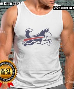 Top Husky Buffalo Bills football parody logo tank top featuring a playful design for fans and pet lovers.