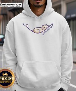 Top Hy Purr Bola Hyperbola Maths Cat Pun Hoodie in vibrant colors, perfect for math lovers and cat enthusiasts.