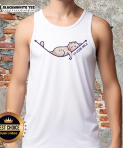 Funny tank top with a cat pun featuring 'Top Hy Purr Bola' and hyperbola graphics, perfect for math enthusiasts.