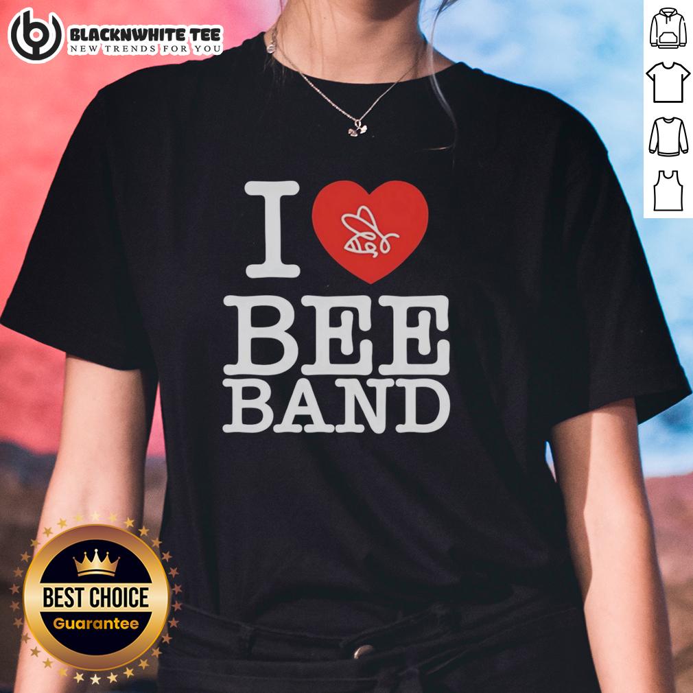 Top I Love Bee Band Ladies Tee