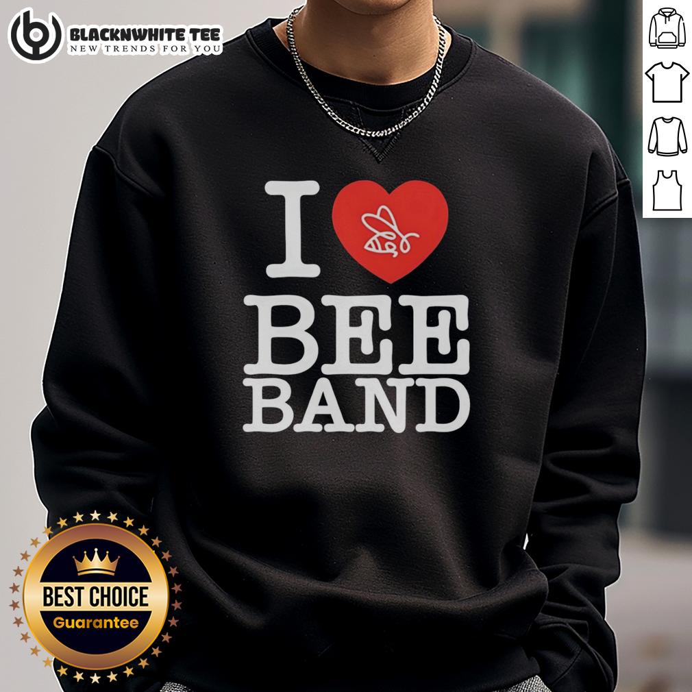 Top I Love Bee Band Sweatshirt